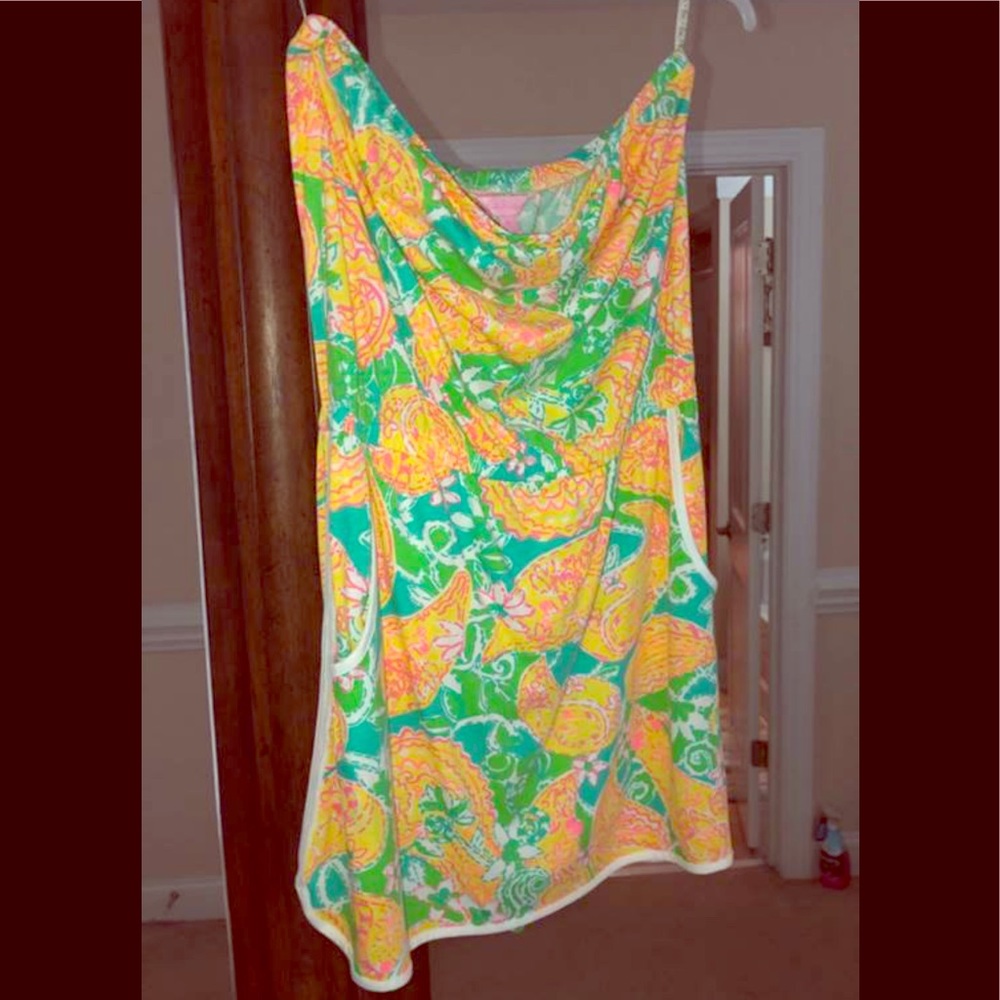 Strapless skort dress